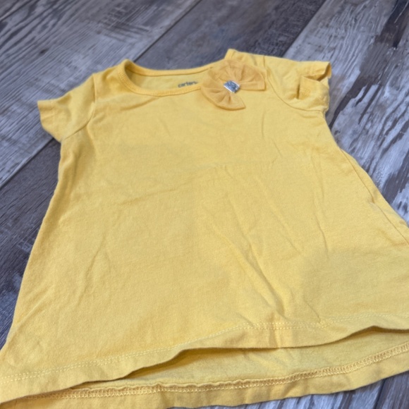 Carter’s Lot x2 Baby Girls Glitter Bow Tees - Picture 5 of 7